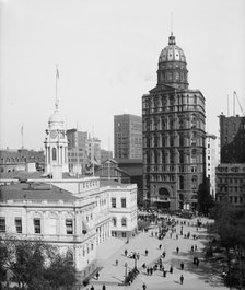 City Hall and World Building, New York., c1905. Creator: Unknown.