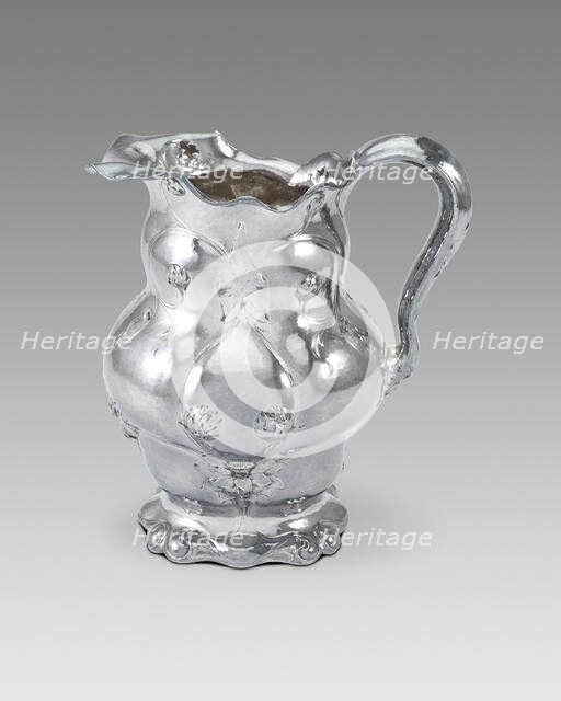 Water Pitcher (part of set with 1973.769a-g), 1900. Creator: Gorham Manufacturing Company.