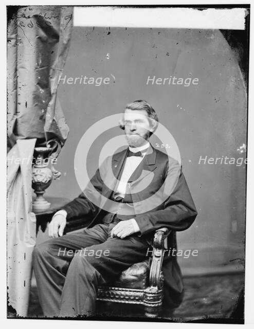 Chester Dorman Hubbard of West Virginia, between 1860 and 1875. Creator: Unknown.