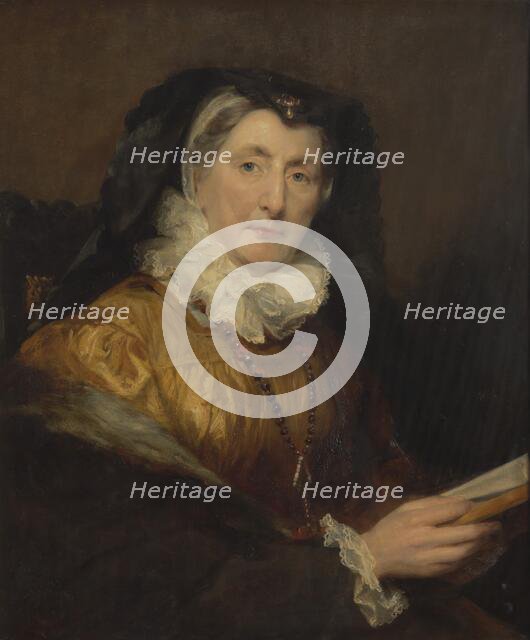 Portrait of Mrs W. Collins, 1826. Creator: Margaret Carpenter.