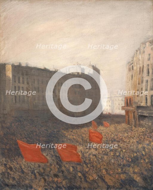 Manifestation populaire, c. 1903. Creator: Steinlen, Théophile Alexandre (1859-1923).