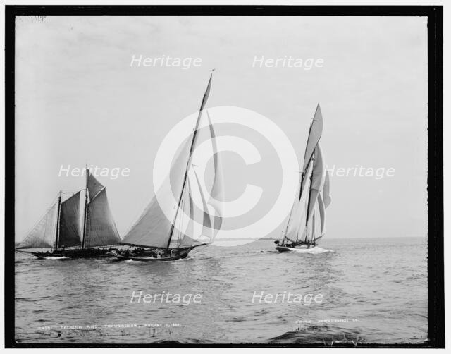 Katrina and Troubadour, 1888 Aug 10. Creator: Unknown.