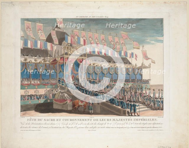 Festivities at the Coronation of Napoleon, 1806. Artist: Aubertin, François (1783-1821)