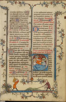 Initial P: The Nativity; Breviary, about 1320-1325. Creator: Unknown.