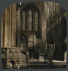 'The Pulpit and Choir of Truro Cathedral, Eng.', c1910. Creator: Unknown.