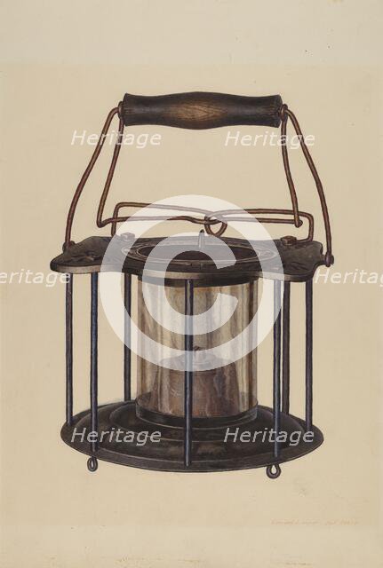 Combination Lantern/Stove, c. 1939. Creator: Edward L Loper.