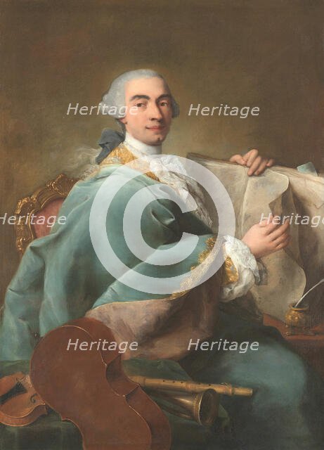 Portrait of a Musician, ca. 1770. Creator: Alessandro Longhi.