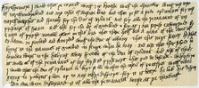 Portion of a letter from Henry V, c1419.Artist: Henry V