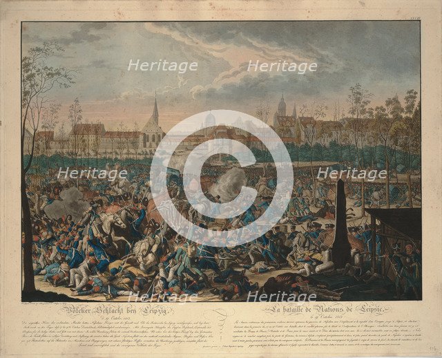 The Battle of the Nations. Artist: Rugendas, Johann Lorenz, the Younger (1775-1826)