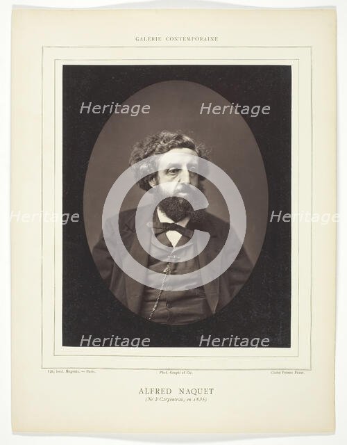Alfred Naquet (French chemist and politician, 1834-1916), c. 1876. Creator: Pierre Petit.