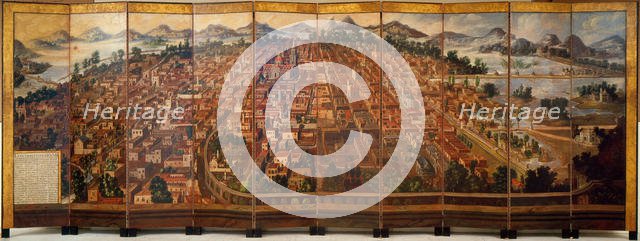 The City of Mexico, ca 1690. Creator: Correa, Diego (active second Half of 17th cen.).