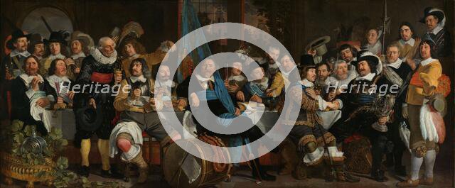 Banquet at the Crossbowmen’s Guild in Celebration of the Treaty of Münster, 1648. Creator: Bartholomeus van der Helst.