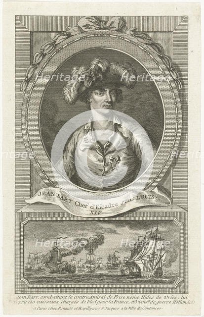 Portrait of Jean Bart (1650-1702), 1694. Creator: Anonymous.