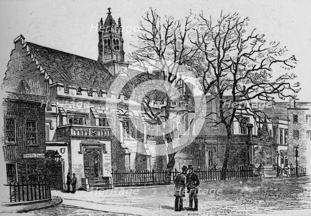 'Hall and Library, Gray's Inn', 1890. Artist: Unknown.