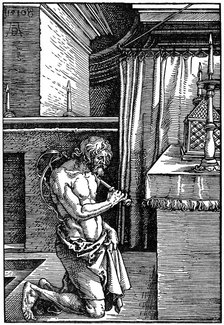 'Der Bussende', 1510, (1936). Artist: Albrecht Dürer