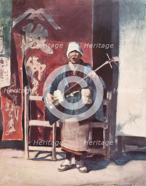 'A Blind Beggar', c1887, (1901). Artist: Mortimer L Menpes.