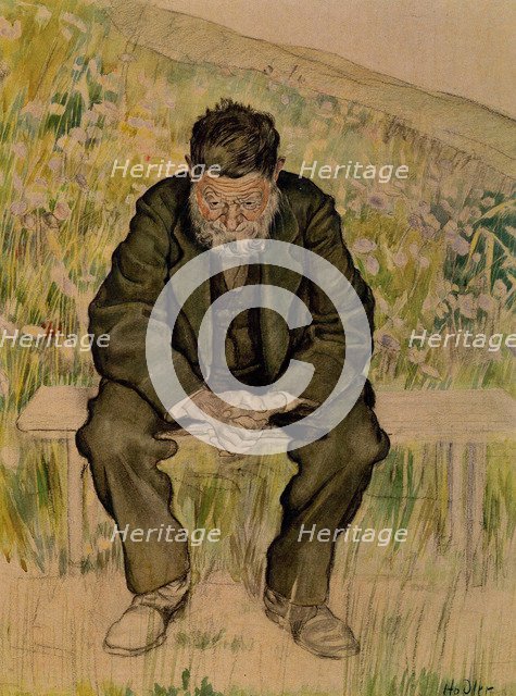 Workless, c. 1890. Artist: Hodler, Ferdinand (1853-1918)