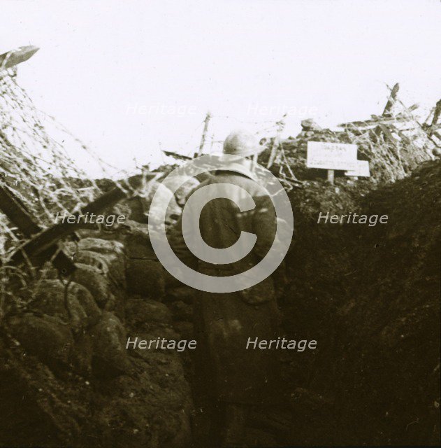 Trenches, Cornille, France, c1914-c1918. Artist: Unknown.