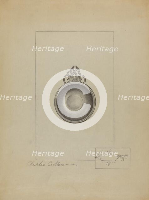 Pewter Porringer, c. 1936. Creator: Charles Cullen.