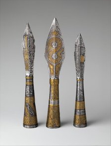 Three Ceremonial Arrowheads, Bohemian, probably Prague, ca. 1437-39. Creator: Unknown.