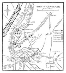 'Battle of Candahar: Plan', 1902. Artist: Unknown.