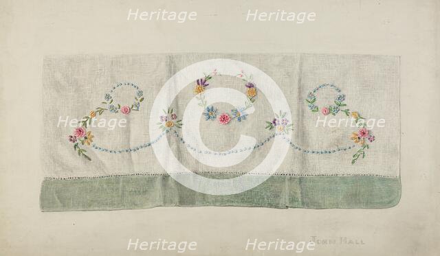 Towel, 1935/1942. Creator: John Hall.