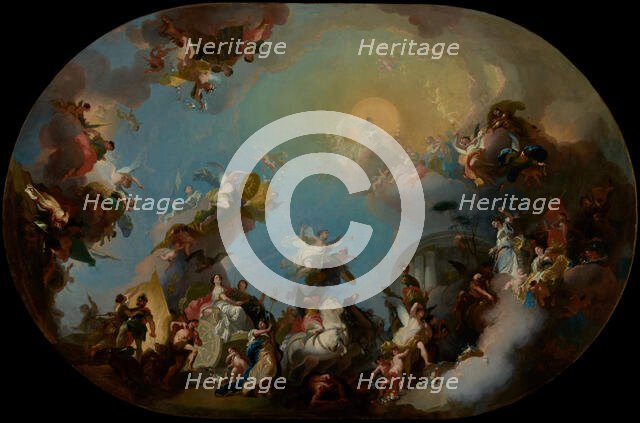 The Glorification of the Union of the Houses of Hapsburg and Lorraine, 1775. Creator: Franz Anton Maulbertsch.