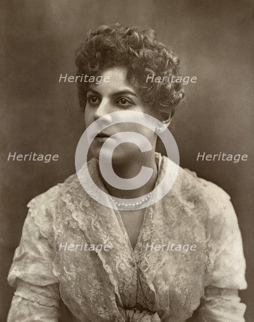 British actress Miss Jessie Millward in 'The Harbour Lights', 1886. Artist: Barraud