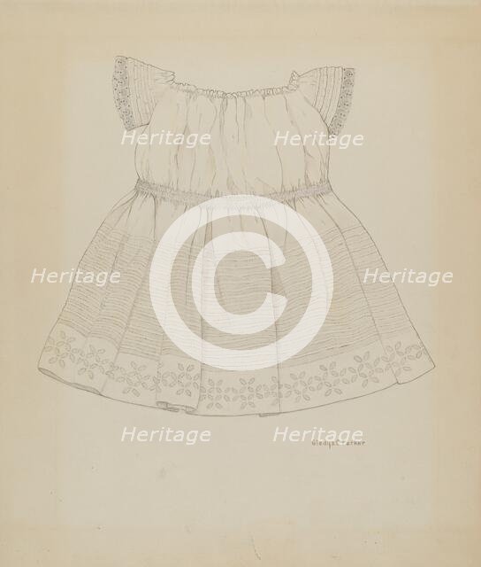 Child's Dress, c. 1937. Creator: Gladys C. Parker.