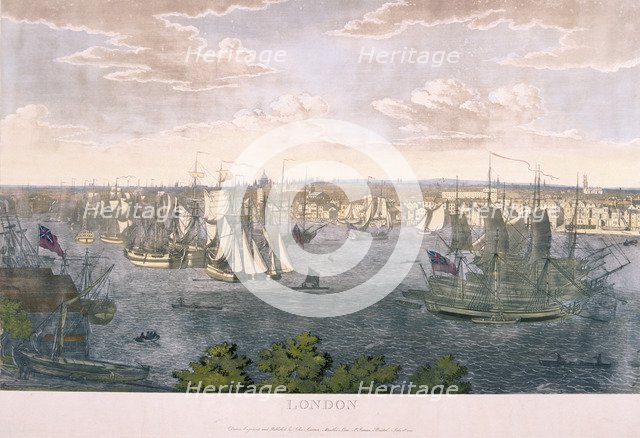 View of London, 1801. Artist: Johannes Swertner