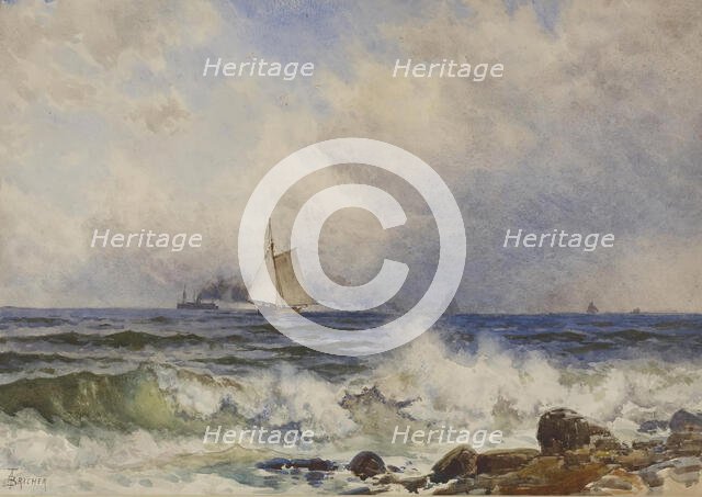 Coastal Scene, 2nd half 19th century. Creator: Alfred Thompson Bricher.