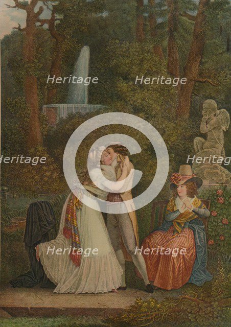 'Julie, Ou Le Premier Baiser De L'Amour', (First Kiss), 1784-1799, (1913). Artist: Jacques-Louis Copia.