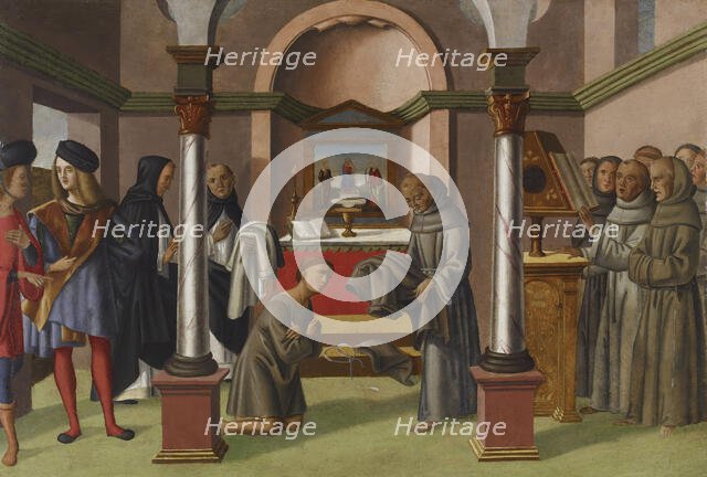 Saint Anthony of Padua Taking the Habit of the Franciscan Order, c1515-1525. Creator: School of the Romagna.