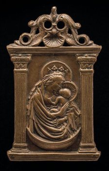 The Virgin and Child on a Crescent Moon, 15th century. Creator: Unknown.