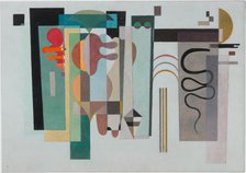 Zwei grüne Punkte (Two green dots), 1935. Creator: Kandinsky, Wassily Vasilyevich (1866-1944).