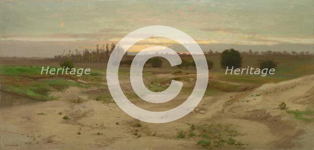 The Marl Pit at Mulcent: Evening, after 1857. Creator: Antoine Chintreuil (French, 1814-1873).