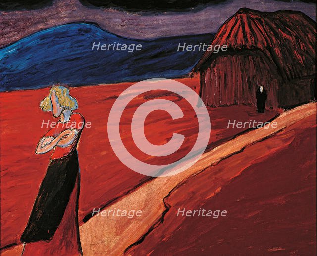 Tragic mood, 1910. Creator: Werefkin, Marianne, von (1860-1938).