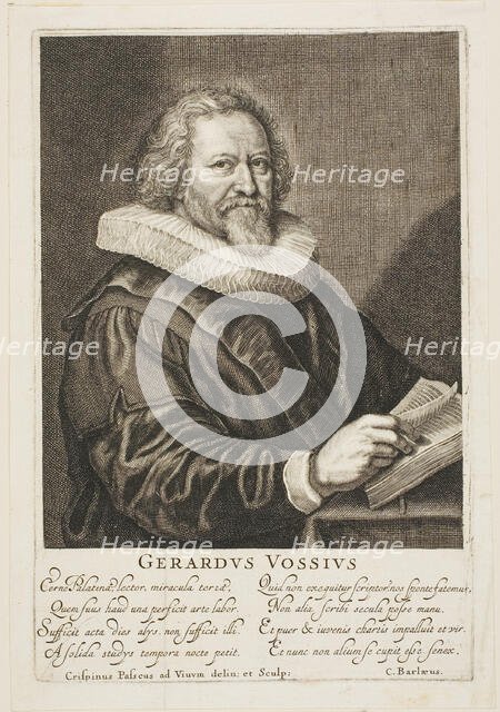 Gerardus Vossius, n.d. Creator: Crispijn de Passe.