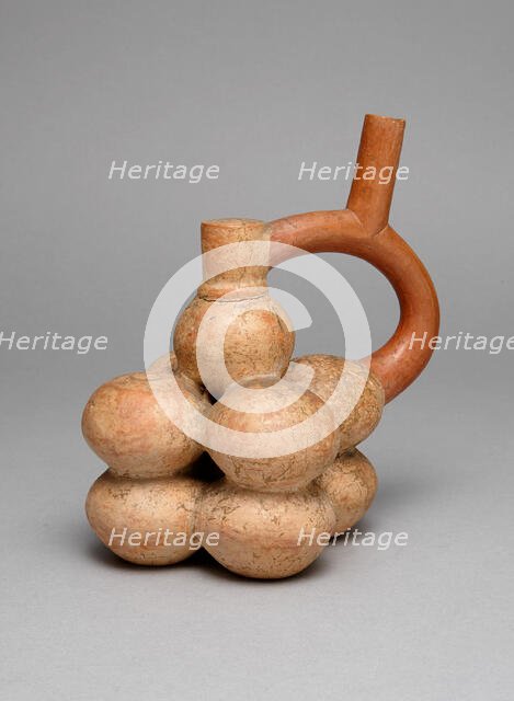 Spout Vessel in Form of a Stack of Globular Fruits, A.D. 250/500. Creator: Unknown.