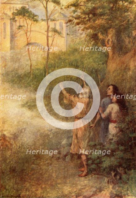 'On that spot instantly rose a beautiful palace', 1917. Creator: Unknown.