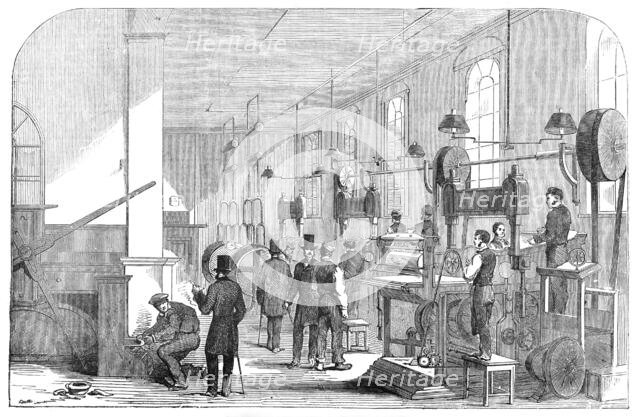 The Bank-Note Printing-Room, at the Bank of England, 1854. Creator: Unknown.