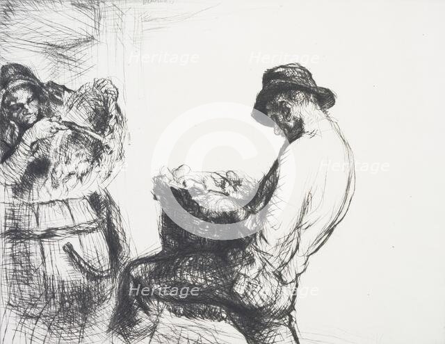 Farm hands, 1922. Creator: Edmund Blampied.