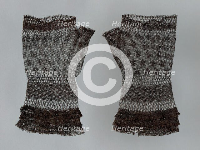 Pair of Mits, Europe, 1825/75. Creator: Unknown.