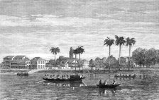 Views in Dutch Guiana: Government-House-Square, Paramaribo, Surinam, 1864. Creator: Mason Jackson.