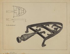 Pa. German Flat-iron Stand, 1935/1942. Creator: Milton Grubstein.