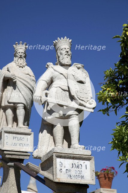 Statues, Stairs of the Kings, Garden of the Episcopal Palace, Castelo Branco, Portugal, 2009. Artist: Samuel Magal