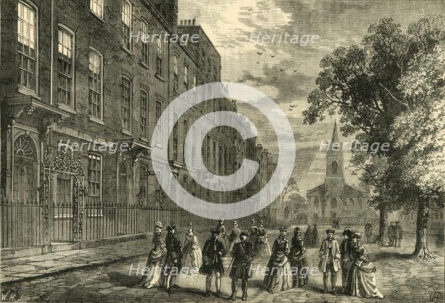 'Church Row, Hampstead, in 1750', (c1876). Creator: Unknown.