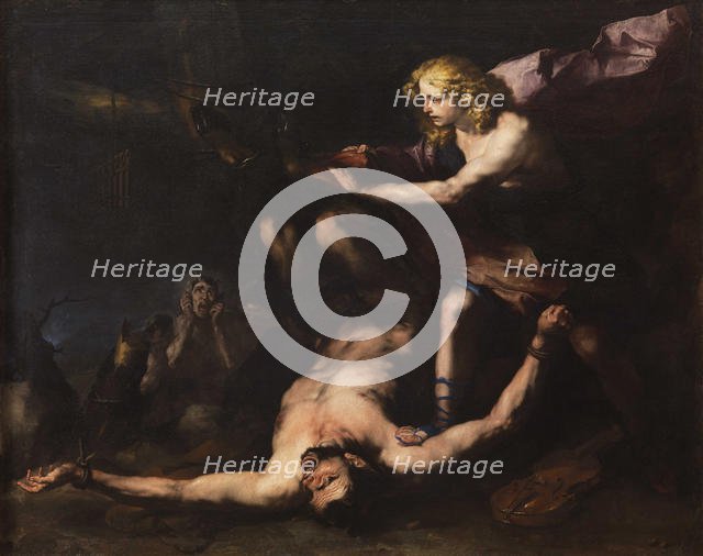 Apollo and Marsyas, c. 1660. Creator: Giordano, Luca (1632-1705).