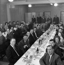 Awards ceremony dinner for ICI employees, Doncaster, South Yorkshire, 1962. Artist: Michael Walters