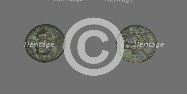 Coin Depicting the Hero Herakles, 2nd-1st century BCE. Creator: Unknown.
